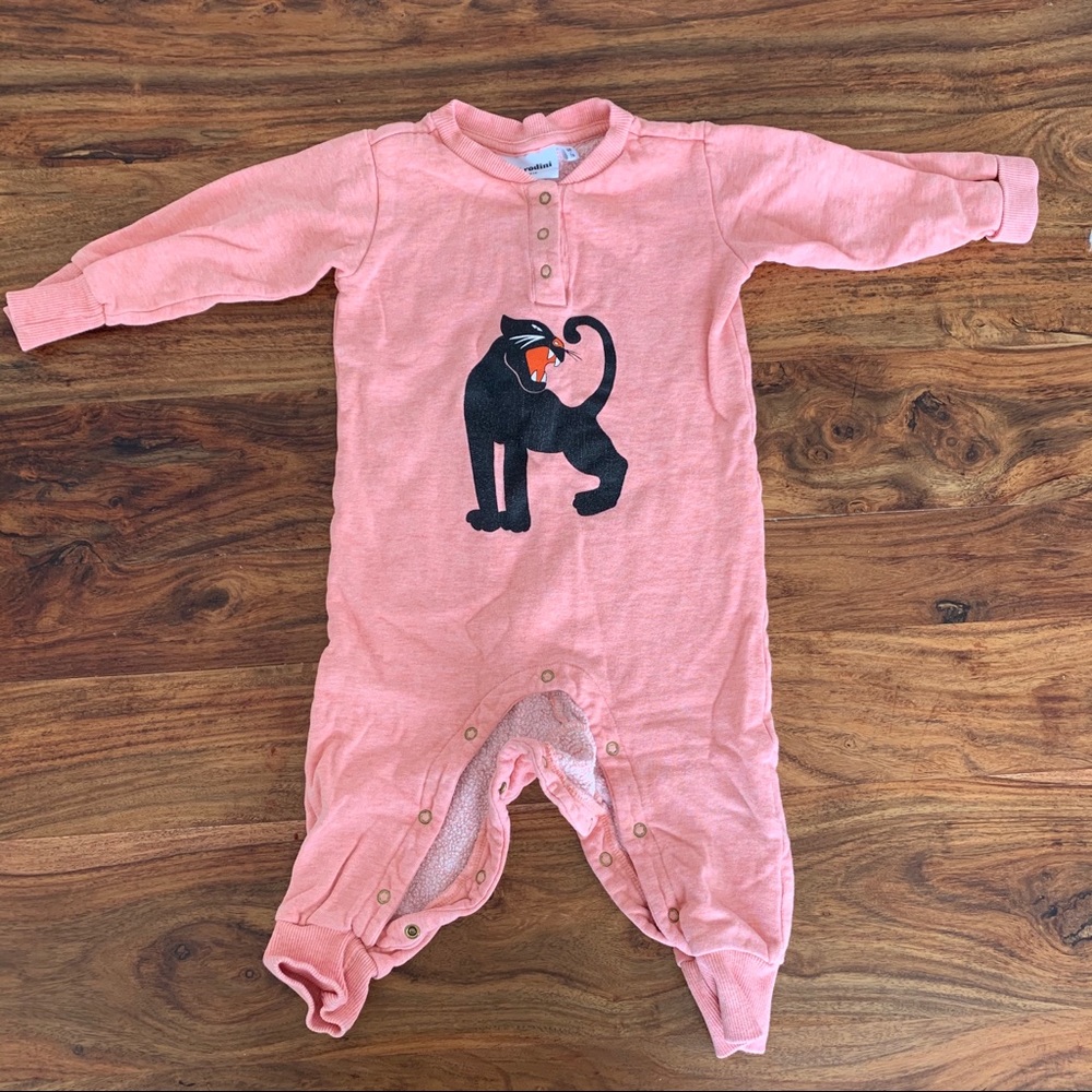 Mini Rodini Jaguar 🐆 print sweatshirt onesie